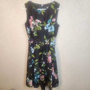 Tommy Hilfiger Floral A-Line Sleeveless Dress Size 4